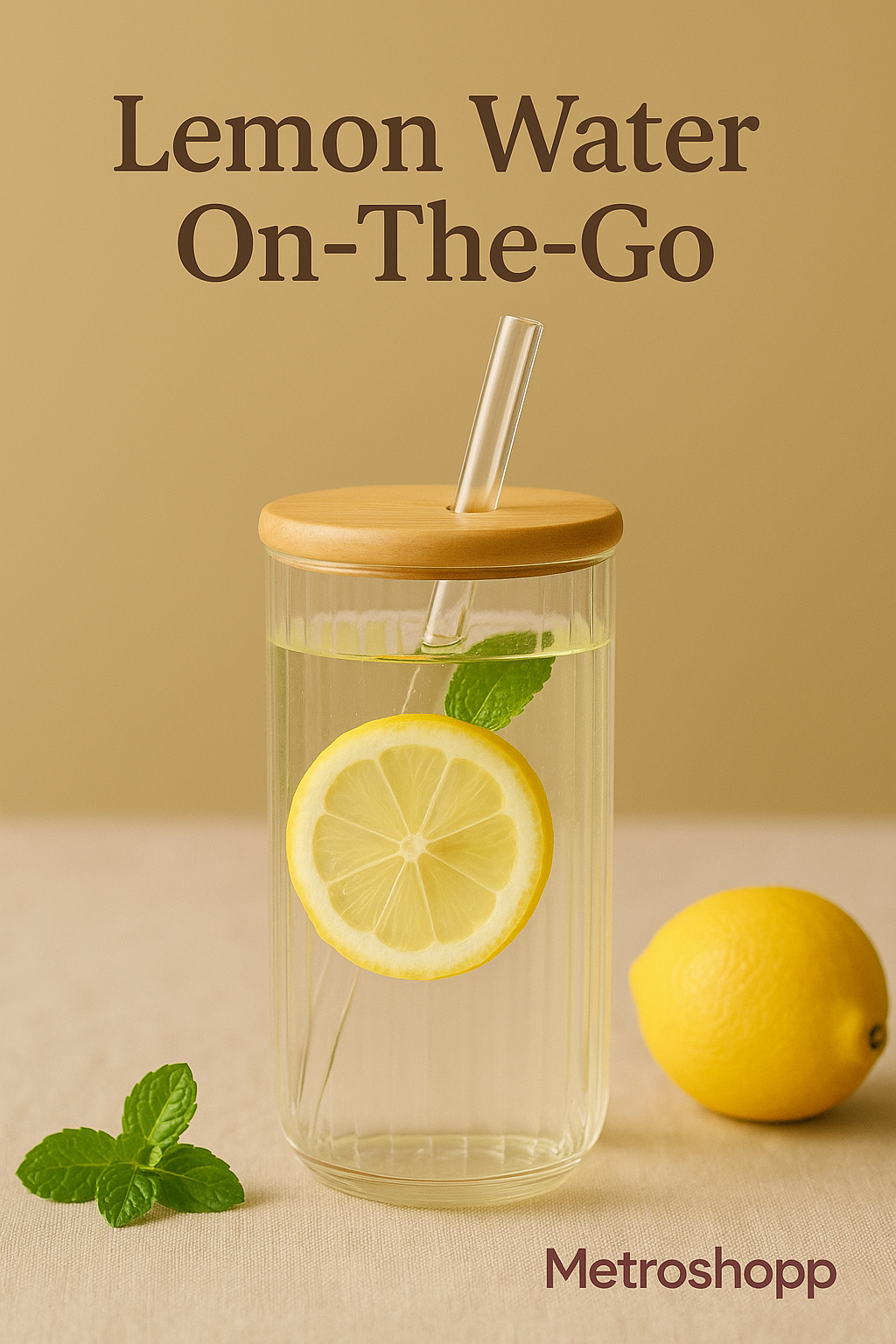Metroshop Iced coffee glass tumbler