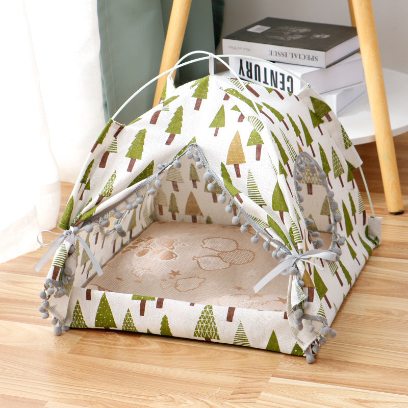 Metroshopp Cat Tent Cat House Enclosed Pet Bed