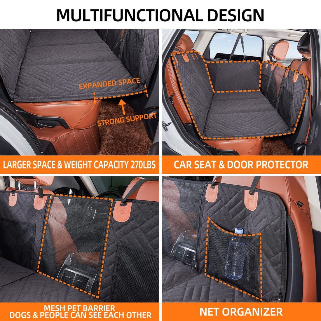 Vehicle-mounted Pet Mat Travel Dog Hammock