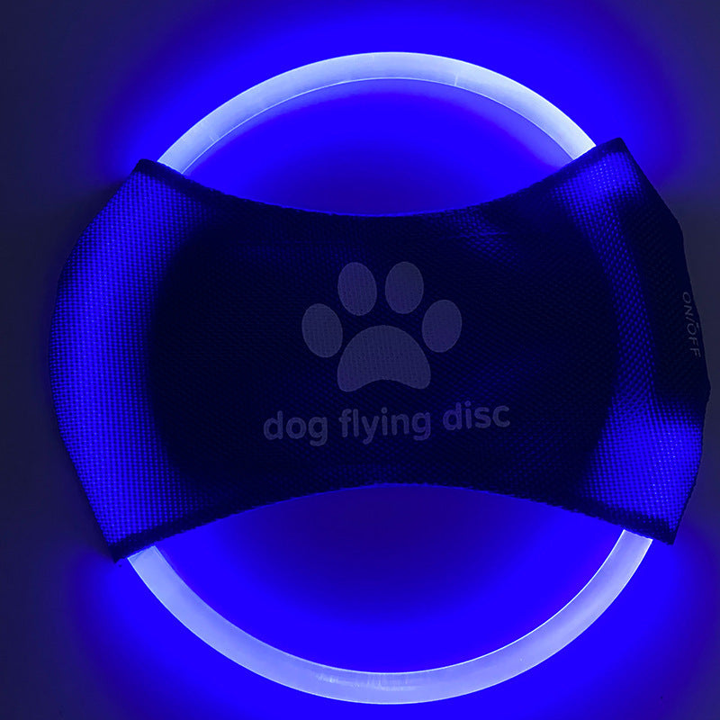 Metroshopp Dog Flying Discs Light Glowing LED LuminousTrainning Interactive Toys