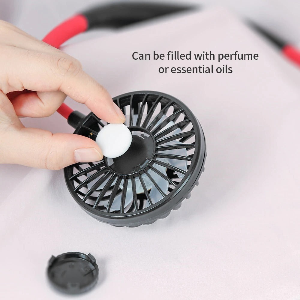 Metroshopp Mini Portable Hanging Neckband Fan