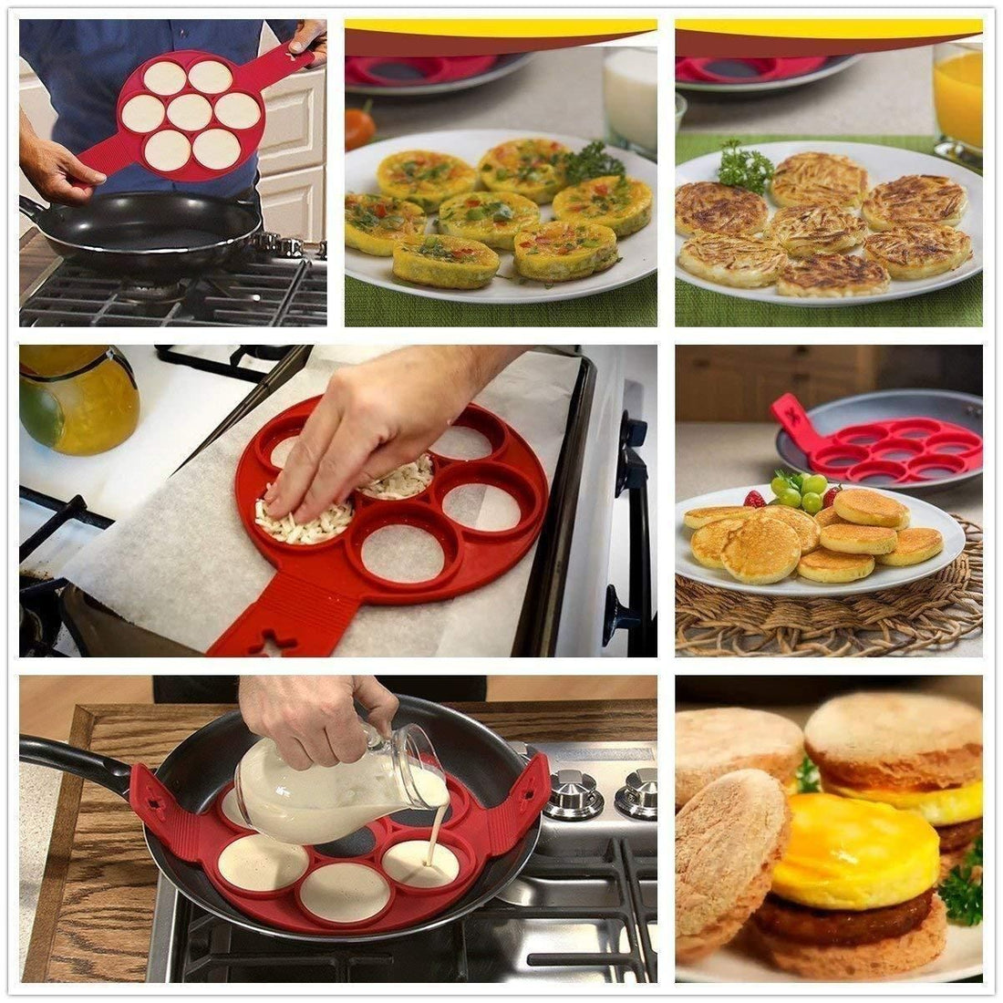 Silicone Non Stick Pancake Maker Molds