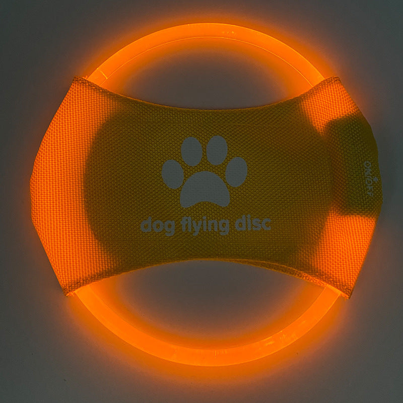 Metroshopp Dog Flying Discs Light Glowing LED LuminousTrainning Interactive Toys