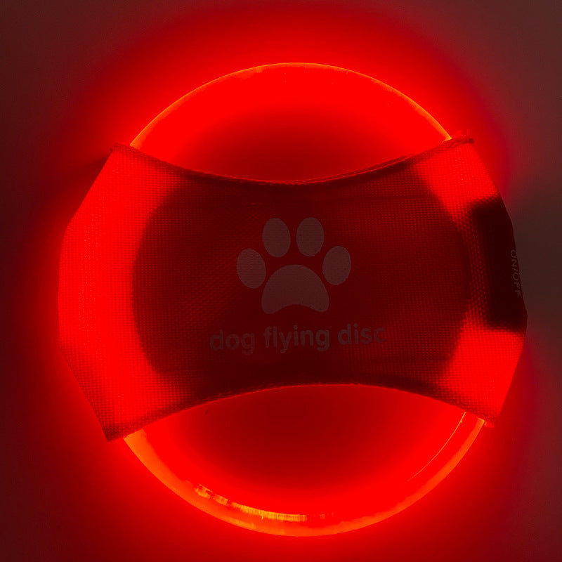 Metroshopp Dog Flying Discs Light Glowing LED LuminousTrainning Interactive Toys